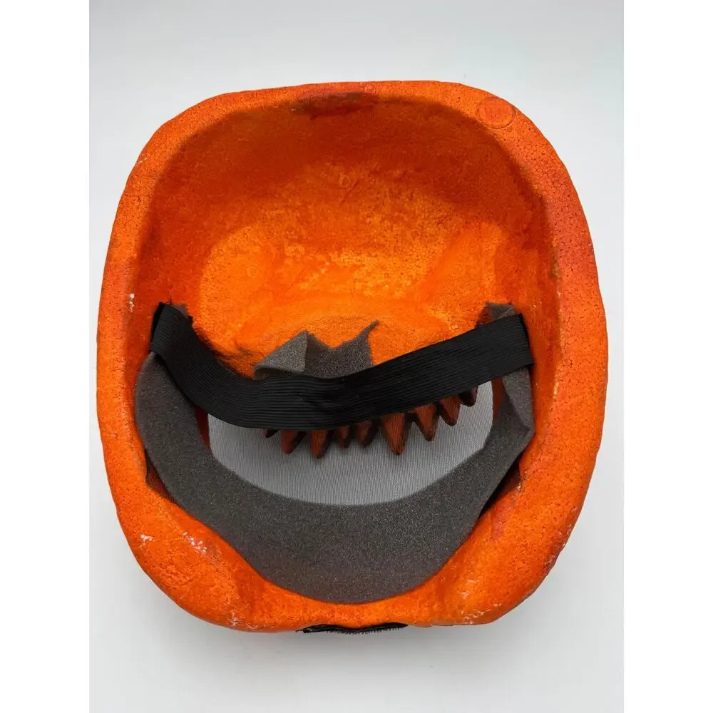 Halloween Costume Scary Pumpkin Mask Jack-O-Lantern Styrofoam Jiggle Eyes